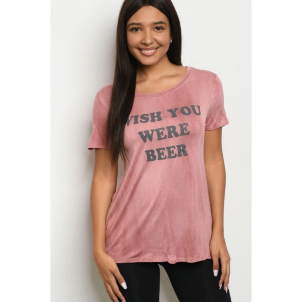 Wish you were beer T shirt